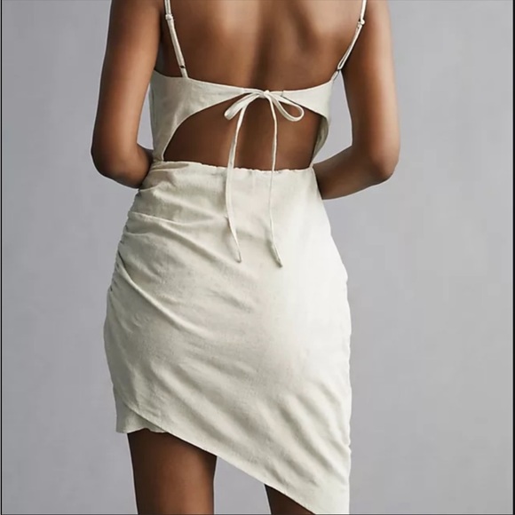 Anthropologie Flat White Dress - Picture 3 of 9